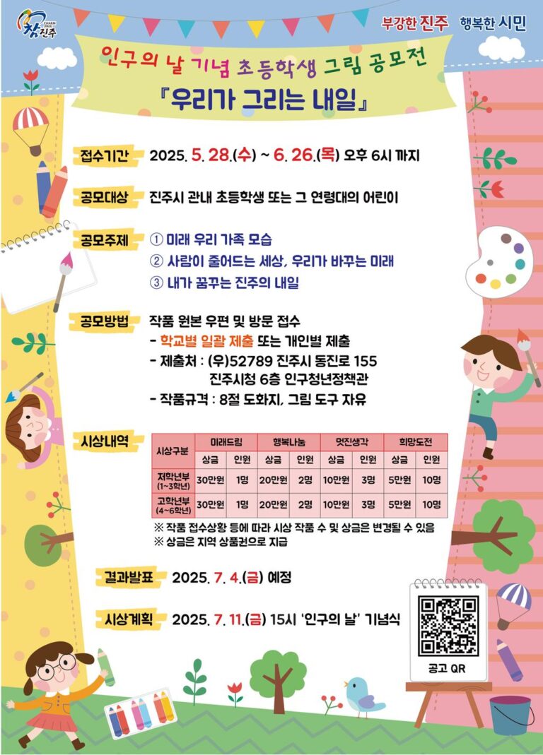 진주시+제14회+인구의+날+기념+초등학생+그림+공모전+개최.jpg.middle