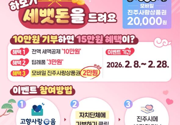 진주시+‘설맞이+고향사랑기부제+특별+이벤트’+진행.jpg.middle