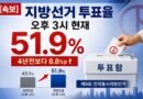 제9회 지방선거 오후 3시 투표율 51.9% 돌파… 역대 동시간대 최고치 경신 [천지인뉴스]