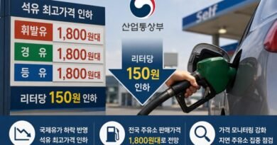 정부, 석유 최고가격 리터당 150원 인하…휘발유·경유 1800원대 진입 전망 [천지인뉴스]