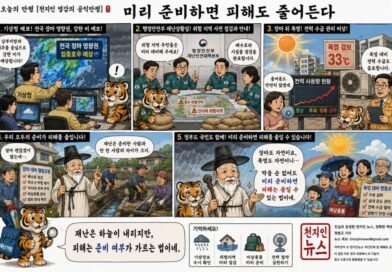 [천지인뉴스 오늘의 만평]”미리 준비하면 피해도 줄어든다”