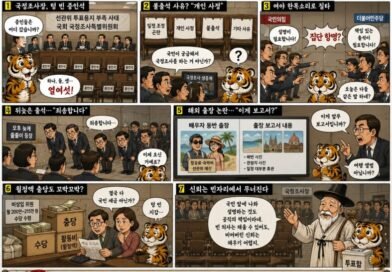 [천지인뉴스 오늘의 만평]”국민은 출석, 증인은 결석”