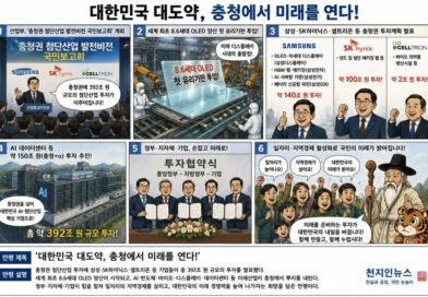 천지인뉴스 오늘의 만평,《충청에 미래를 심다》