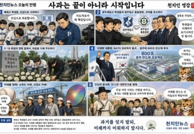 [천지인뉴스 오늘의 만평] 사과는 끝이 아니라 시작입니다… 용서가 미래를 살립니다