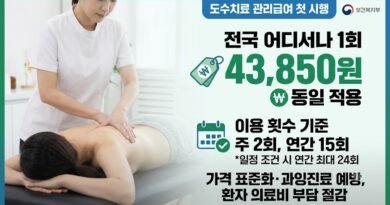 도수치료 관리급여 1일 시행…1회 4만3850원 동일 적용 [천지인뉴스]