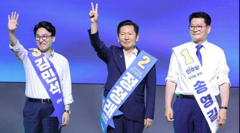 김민석, 민주당 충청 권리당원 투표 1위… 최고위원 최민희 선두 [천지인뉴스]