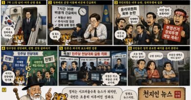 【천지인 영감】 일은 묵묵히, 뉴스는 시끌시끌[천지인 뉴스 시사만평]