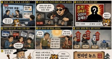 【천지인 영감】 시끄러운 뉴스, 조용한 민생[천지인 뉴스 시사만평]