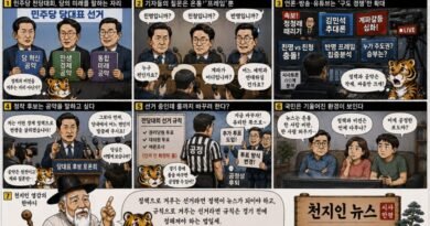 【천지인 영감】 정책은 안 보이고, 프레임만 보인다[천지인 뉴스 시사만평]