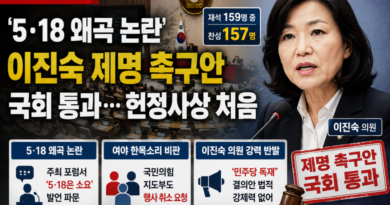 [천지인뉴스] ‘5·18 왜곡 논란’ 이진숙 제명 촉구안 국회 통과…헌정사상 처음