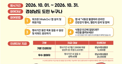 경남도, 10월 한 달간 ‘낙동강 물결따라’ 걷기 챌린지[천지인 뉴스]