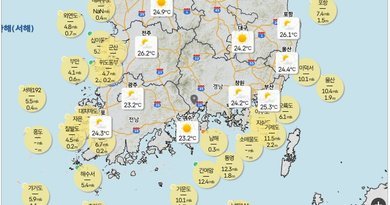 날씨,오늘 제주도 중심 비, 강풍/풍랑 유의”