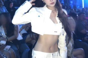 [천지인뉴스] 르세라핌 홍은채, 라스베이거스 달군 올화이트 스타일…미국 활동도 ‘순항’