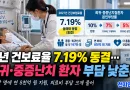 [천지인뉴스] 내년 건보료율 7.19% 동결…희귀·중증난치 환자 부담 낮춘다