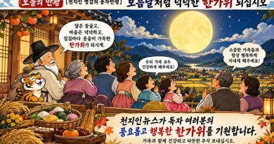 【천지인 영감】 보름달처럼 넉넉한 한가위 되십시오 [천지인뉴스]