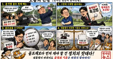 천지인 영감】 골프채보다 먼저 재야 할 건 정치의 잣대다! [천지인뉴스]