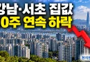 [천지인뉴스] 강남·서초 집값 10주 연속 하락…정부 “서울 집값 상승세 둔화, 공급 확대에 총력”