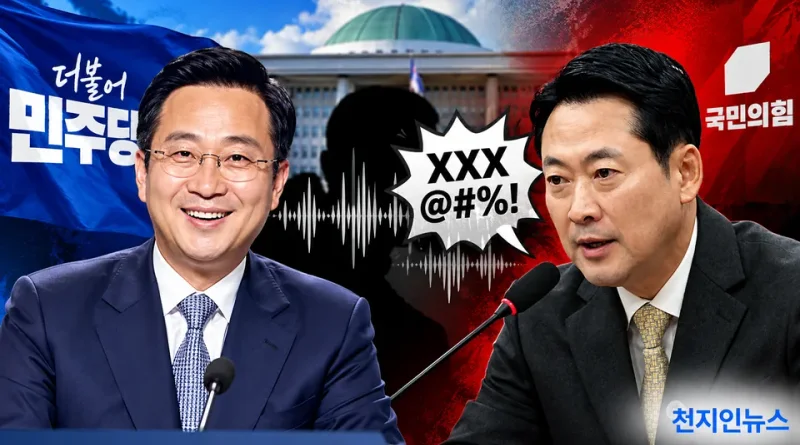 [천지인뉴스] 민주당, 장동혁 욕설 녹취에 맹공…“윤석열 옹호·극우 자처, 정치에서 퇴출돼야”