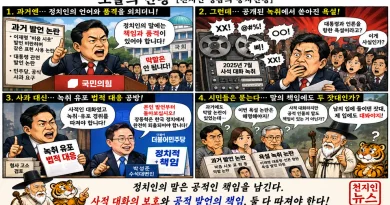 【천지인 영감】 남의 막말은 비판, 내 욕설은 사담? [천지인뉴스]