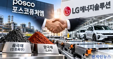 [천지인뉴스] 포스코퓨처엠·LG에너지솔루션, 배터리 소재 72만 톤 공급 추진…7년 장기 협력