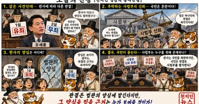 【천지인 영감】 1심 유죄·2심 무죄…판사의 양심은 누가 심판하나? [천지인뉴스]